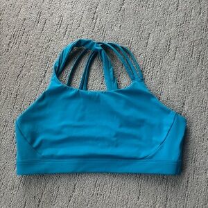 Athleta Blue Racerback Sports Bra